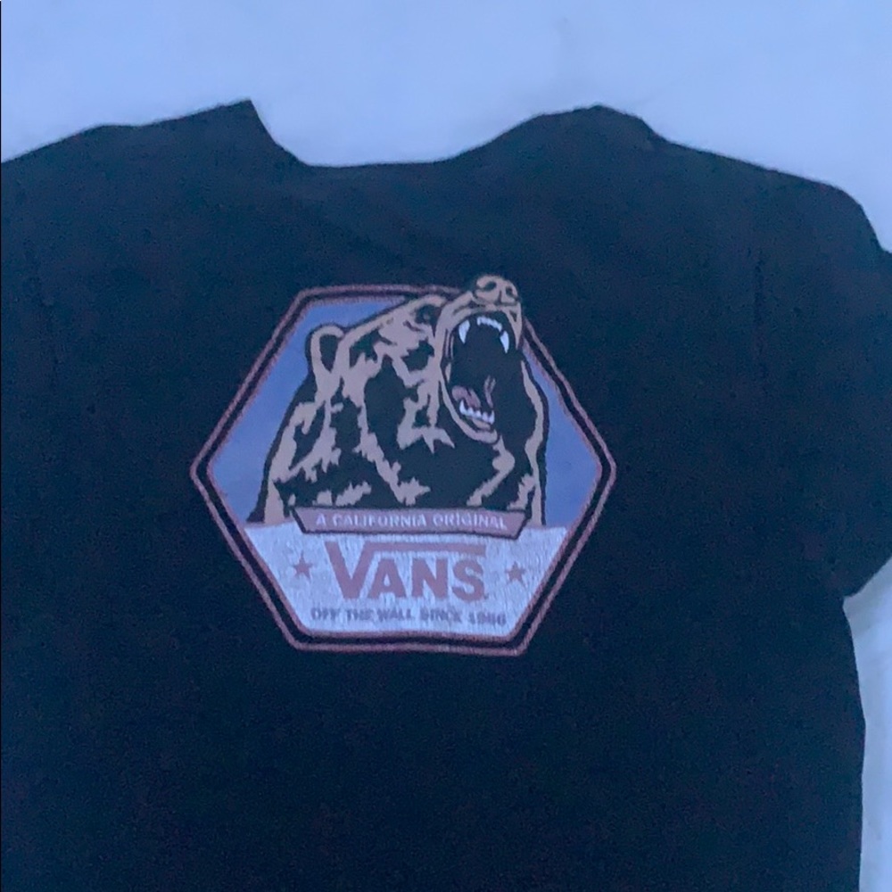 Black Vans t shirt